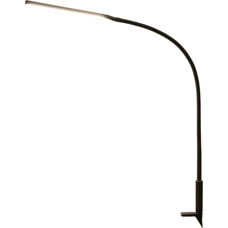 Lampe de bureau LED à bras pivotant, lampe d'architecte, protection des yeux, lampe de travail, lampe de bureau, 4 modes de couleur x 5 niveaux de luminosité, commande tactile, 10 W blanc [Classe éner (1/5)