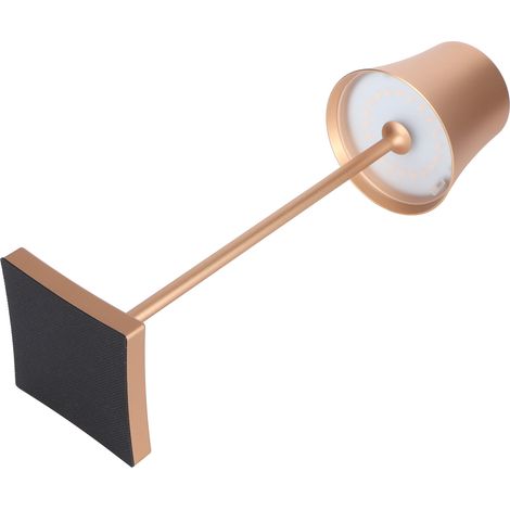 Lampe de table LED, lampe de chevet simple et créative, lampe de table mobile rechargeable par USB, couleur or. (1/5)