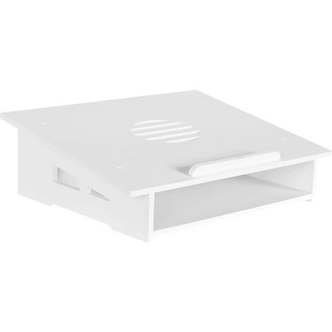 Support de Refroidissement DIY Blanc Ordinateur Portable Panneau Bois-plastique, Antidérapant et Peu Encombrant, Usage Maison et École (1/5)