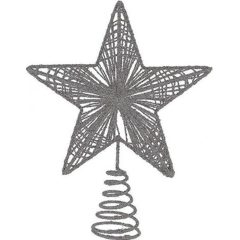 Étoile de sapin de Noël en fer forgé fin (1 pièce) (1/2)