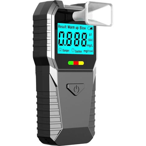 Alcootest portable,détecteur d'alcoolémie numérique avec écran LCD,affichage multi-unités du taux d'alcoolémie (1/5)