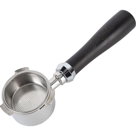 Kaffeefiltersieb ohne Boden, rostfreier Holzgriff, Edelstahlkorb, Kaffeefilter für Kaffeemaschine Typ B (1/5)