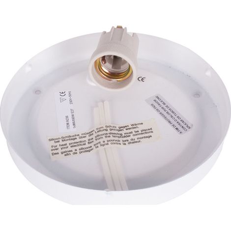 herner Sockel 1xe27 h.7xd.18,1cm weiß