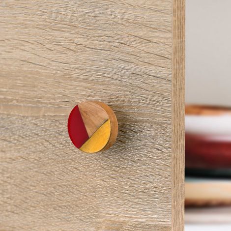 Ouvre&Déco – Bouton de meuble BRELAN, Bois Ø39 mm (1/5)