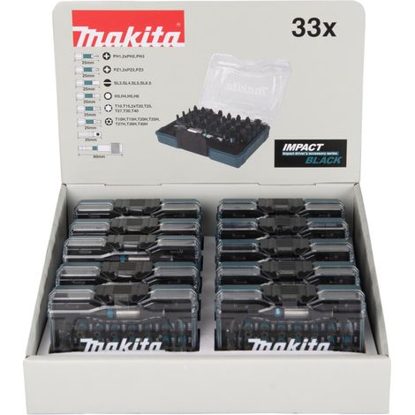 Juego de puntas Impact Black de 33 piezas Makita Impact Black - 33 piezas (1/4)