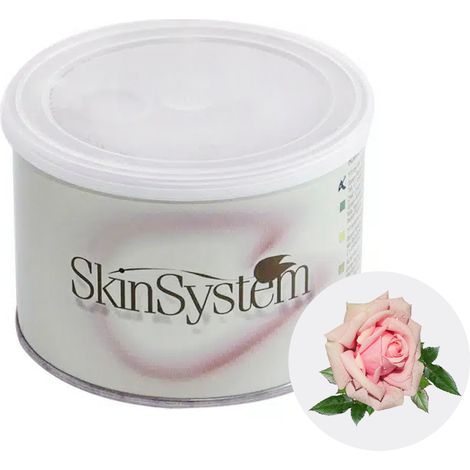 Cera depilatoria profesional de rosas con calor para pieles sensibles, 400 ml.