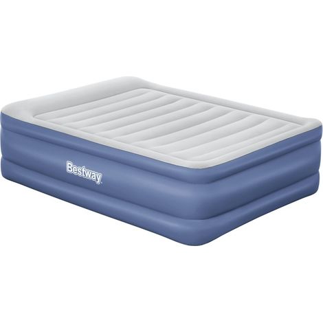 Bestway Lit gonflable 2 places Tritech pompe électrique intégrée 203x152x61cm