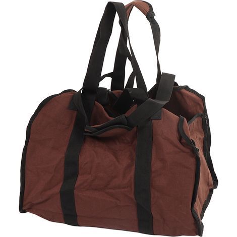 Brennholzsack mit großem Fassungsvermögen, robust und strapazierfähig, aus Canvas, ideal für Camping, Picknicks und Grillabende. (1/5)
