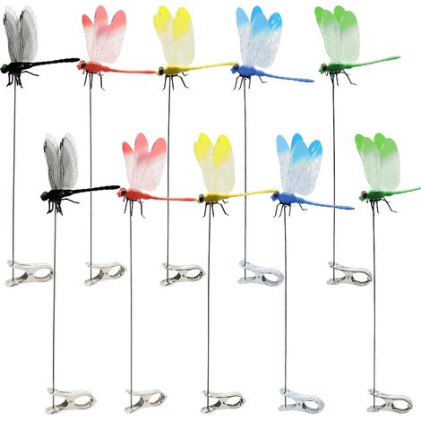 Lot de 10 Libellules Anti-Mouches, Répulsif Naturel pour Jardin et Chevaux (1/5)