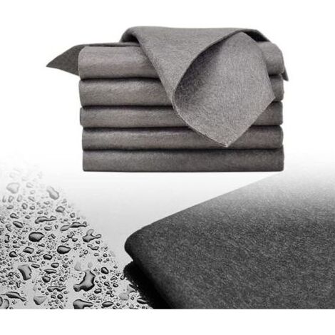 Chiffon de Nettoyage Magique épais, 2026 Tissu de Nettoyage en Microfibre Réutilisable, Chiffon Non Pelucheux pour Maison, Fenêtre, Verre Miroir et Voitures (30 x 40 cm) (5) (1/5)