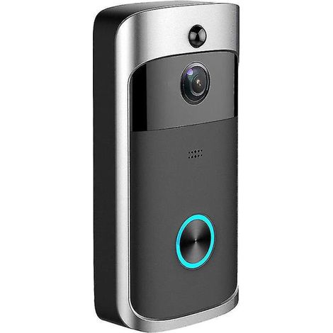 Sonnette vidéo Ring (2e génération) Caméra de sécurité sans fil avec vidéo HD 1080p, alimentation par batterie, Wi-Fi, installation facile 30 jours d'essai gratuit avec l'application Tr-Aiwit - Vers (1/5)