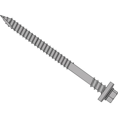 ForgeFix TFHW16CPGP63100 TechFast Composite Panel to Timber Hex Screw T17 Gash Point 6.3 x 100mm Box 100 FORTFHW63100 (1/5)