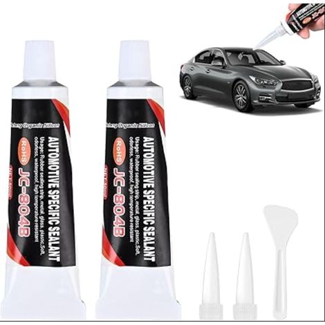 Colle a Pare Brise Voiture Pate Joint Moteur Carrosserie Noir Silicone Haute Temperature Joints Mécaniques de Automobile (1/5)