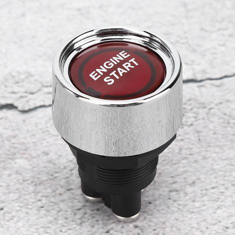 LED-Motorstartschalter, Zündstarter, Motorstart-Stopp-Knopf für Wohnmobile und Rennwagen, Rot (1/5)