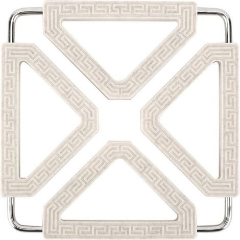 Dessous de Plat en Silicone, Extensible Résistant à La Chaleur Accessoires de Cuisine Set de Table Silicone pour Comptoir de Cuisine pour Pot, Bol, Tasses et Assiette(Beige) (1/4)