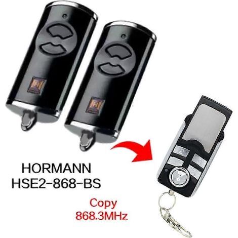 Lot de 2 télécommandes de porte de garage HORMANN BS HSE2-868-BS 868 MHz