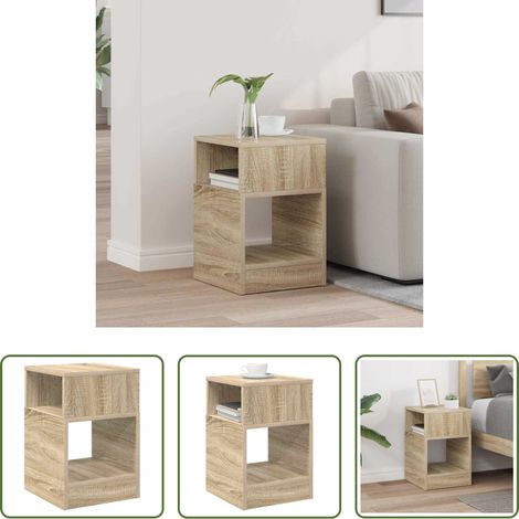 Wohnzimmerbeistelltisch - Beistelltisch Sonoma-Eiche 30,5 x 30 x 45 cm Holzwerkstoff (1/5)
