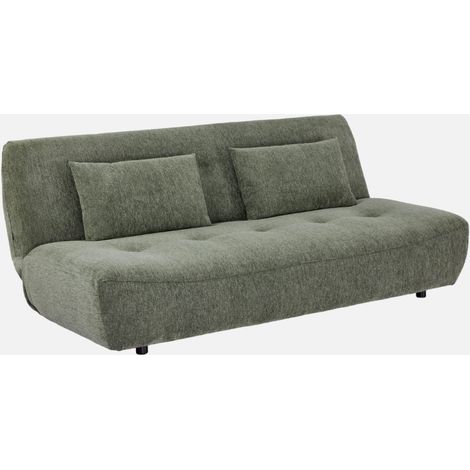 Sofá cama de tela chenilla, 3 plazas