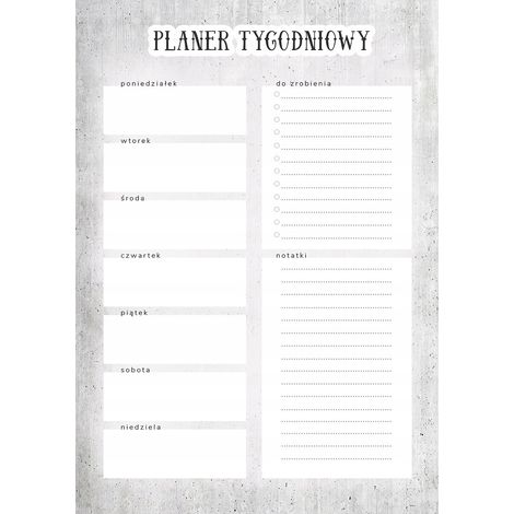 Planificador magnético semanal para nevera de 40x56 cm.