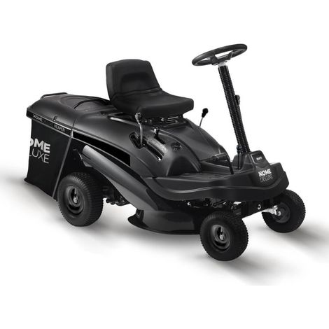 HOME DELUXE - Benzin Aufsitzrasenmäher - Reaper Schwarz - Motor Leistung 4,5 kW (6,5 PS) - 150 Liter Auffangkorb - 61 cm Schnittbreite und höhenverstellbar - Inkl. kompl. Zubehör Rasenmäher Aufsitzra (1/4)