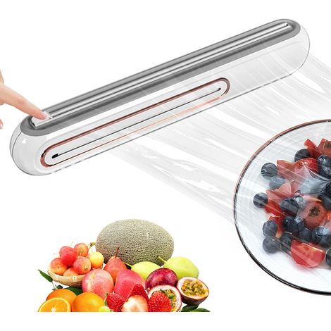 Distributeur de papier aluminium et film étirable, coupe-film réutilisable pour cuisine et restaurant