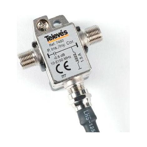 Injecteur de tension F – Longueur 1m – Gain 20dB – Pour installations professionnelles – Garantie 3 ans – Televes