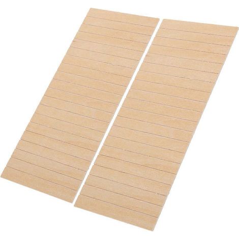 Panneau mural miniature en bois beige (2 pièces) - Installation rapide - Accessoires pour meubles de maison de poupée (1/5)