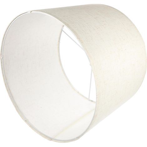 Abat-jour en Lin Beige pour Lampe de Table et Murale, Forme Ronde Simple et Décorative, Protection Facile D'utilisation, pour Camping et Salon (1/5)