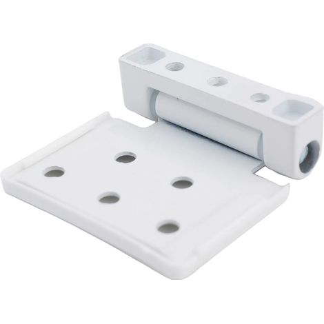 Kit de charnières à gâche avec plaque pour portes et fenêtres de maison et de bureau, fabriqué en fer, ABS, nylon et alliage d'aluminium. (1/5)