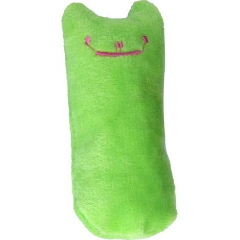 Peluches con hierba gatera, juego de 3 juguetes con hierba gatera, cojín rascador creativo para gatos, almohadilla con hierba gatera, para masticar y limpiar los dientes (verde) (1/5)
