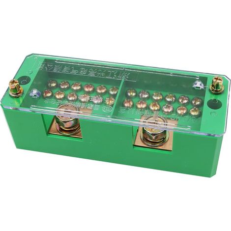 660V 30A Bornier de distribution d'alimentation de jonction de boîte de compteur monophasé - 2 entrées 12 sorties (1/5)