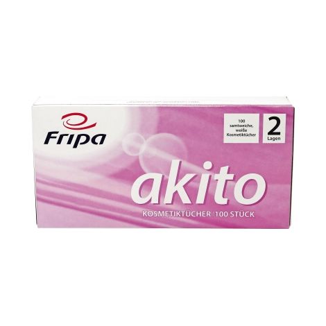 Fripa Kosmetiktuch akito 6011107 21x20cm 2-lagig weiß 100 St./Pack. (1/2)