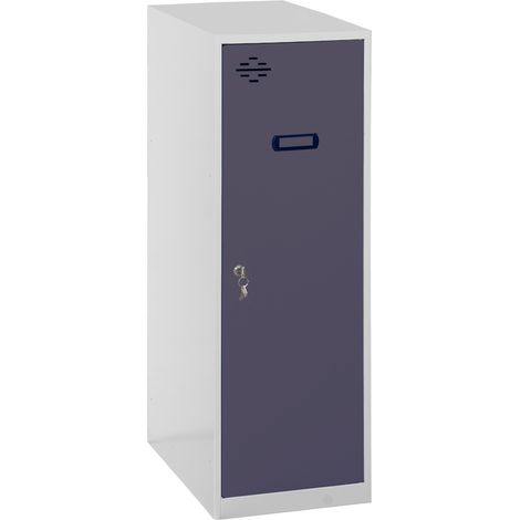 SimonRack Armadietto Spogliatoio Metallico Piccolo, 915x400x500 mm, Armadietto con Chiave, Grigio/Antracite - Simonlocker