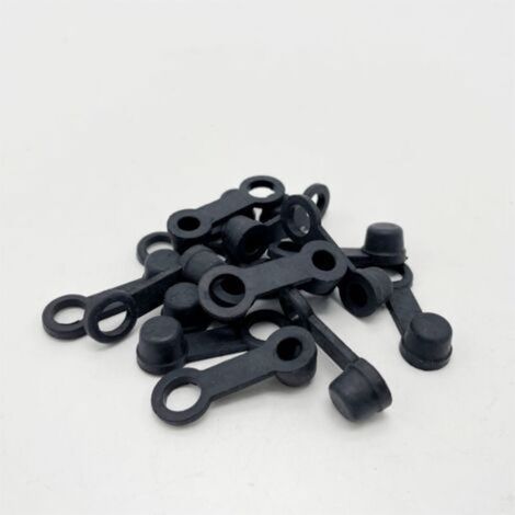 50pcs Frein Purge Vis Bouchons Graisse Raccord Capuchon Anti-Poussière Frein Mamelon Capen Caoutchouc pour Voiture Moto Automobile (1/5)