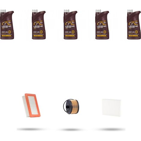 Kit tagliando 3 FILTRI e 5L OLIO compatibile con Renault Twingo III 0.9 TCE 68kw Dal 2019 (1/5)