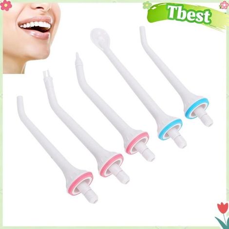 HURRISE Embout d'irrigateur oral Accessoire De Pointe De Remplacement Pour Irrigateur Oral Eau Flosser Dents MFR parfum Blanche (1/5)