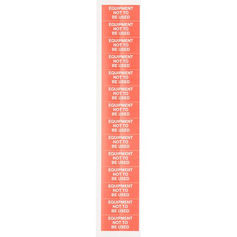 Etiquette adhésive pré-imprimée RS PRO Rouge, 140 par paquet ( Prix pour Sachet de 140 ) (1/2)