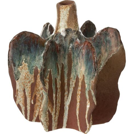 Vase Déco en Céramique "Naga" 20cm Rouille