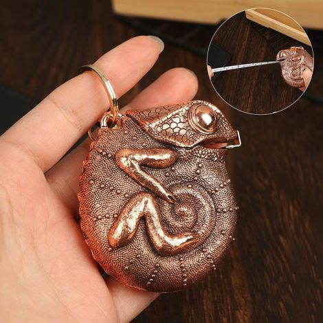 Mètre ruban caméléon en acier avec porte-clés, format portable (1/5)