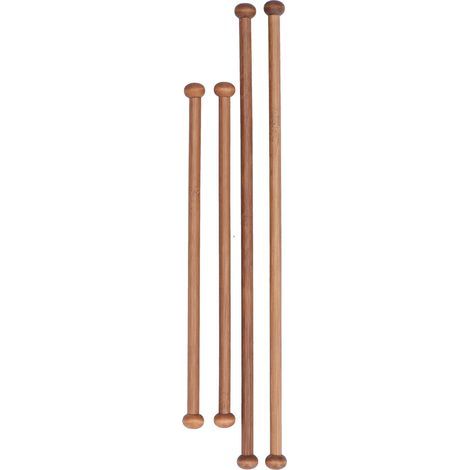 4 Tiges en Bois de Santal Rondes pour Suspension - Lot de 4 Décorations Élégantes (1/5)