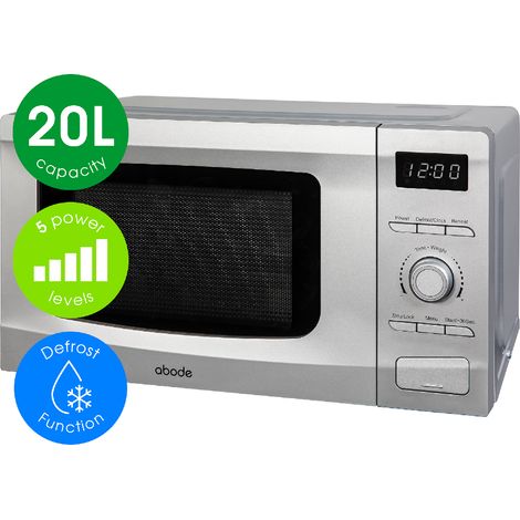 Abode Silver Microwave 700W 20L Digital AMD2002S (1/5)