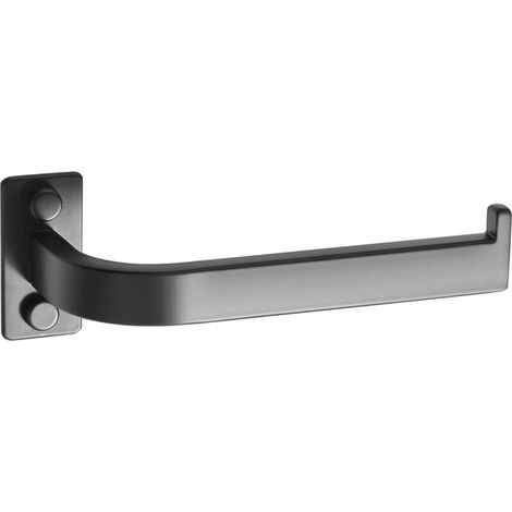 Porte Rouleau Papier Toilette, Longueur 18 CM, Papier Toilette Mural pour Salle de Bain/Cuisine, Derouleur Papier Toilette Murale en Acier Inoxydable SUS 304, Durable et Pratique, Noir (1/5)