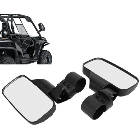 2PCS Rétroviseurs Latéraux pour UTV ATV Polaris RZR - Ajustables et Universels (Sauf Modèle 170) (1/5)
