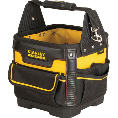 Stanley – Sacoche à outils technicien 40 cm – Base rigide étanche – Toile 600D résistante – Intercalaire porte-outils amovible – 193952