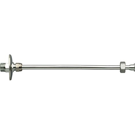 Tubetto in rame cromato e rosetta scorrevole Diametro: 1/2” x 1/2" - Lunghezza: 300 mm (1/3)
