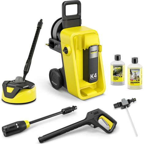 Nettoyeur haute pression Karcher K 4 Comfort Premium Home - 130 bars - 420L/h - enrouleur flexible anti-vrille 8m - brosse terrasse