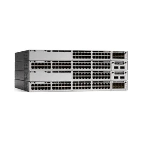 Cisco Catalyst C9300-24P-E: Switch Gestito Layer 2/3 con 24 Porte Gigabit Ethernet PoE+, Supporto PoE, Montaggio 1U, Ideale per Reti Aziendali