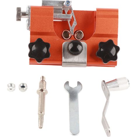 Affûteur Tronçonneuse - Alliage D Aluminium - Pour Chaîne De Tronçonneuse - 9,8 X 6,5 X 7,5 Cm - 350 G - 1 Pièce (1/5)