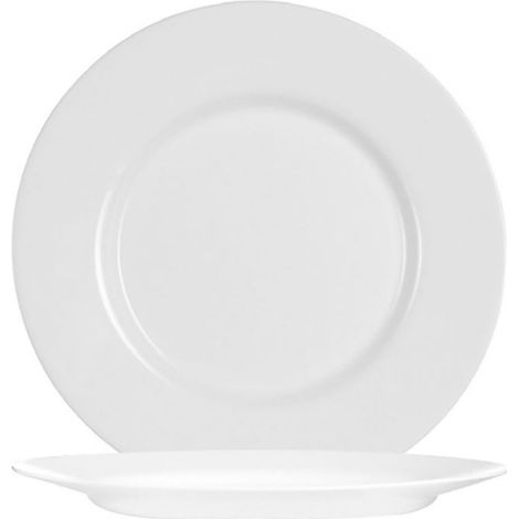 Assiette plate, assiette à dessert, verre, lot de 6, diamètre 265 mm