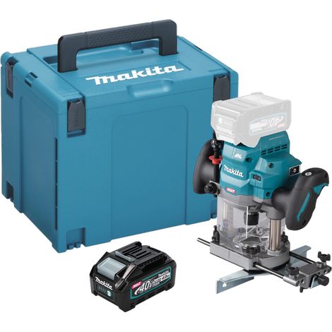 Makita RP 001 GM101 Défonceuse sans fil 40 V max. 12 mm Brushless + 1x batterie 4,0 Ah + Makpac - sans chargeur (1/5)